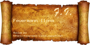 Feuermann Ilona névjegykártya